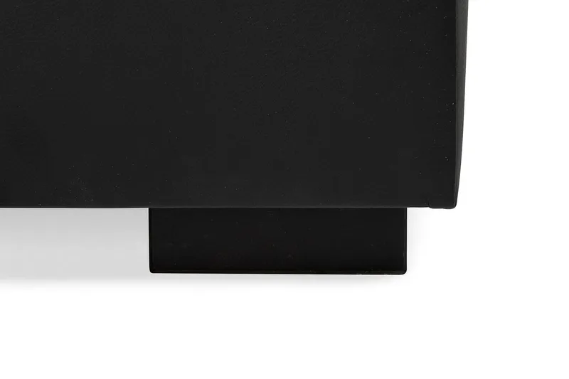 Crazy 6-seters Venstrevendt U-formet XX-Large Sofa med Divan og Sjeselong i Kunstlær - Svart - Møbler - Sofaer - Skinnsofaer