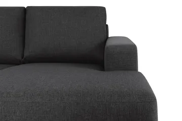 Crazy 6-seters Venstrevendt U-formet XX-Large Sofa med Divan og Sjeselong i Stoff - Antrasitt - Møbler - Sofaer - U-sofa