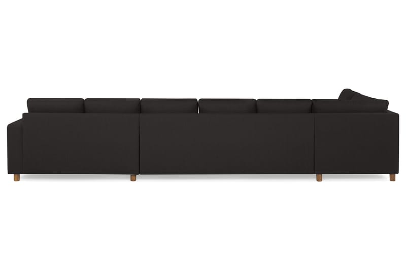 Crazy 6-seters Venstrevendt U-formet XX-Large Sofa med Divan og Sjeselong i Stoff - Antrasitt - Møbler - Sofaer - U-sofa