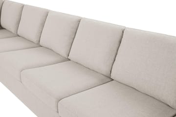 Crazy 6-seters Venstrevendt U-formet XX-Large Sofa med Divan og Sjeselong i Stoff - Beige - Møbler - Sofaer - U-sofa