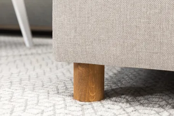 Crazy 6-seters Venstrevendt U-formet XX-Large Sofa med Divan og Sjeselong i Stoff - Beige - Møbler - Sofaer - U-sofa
