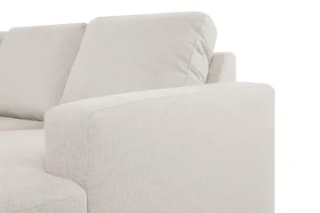 Crazy 6-seters Venstrevendt U-formet XX-Large Sofa med Divan og Sjeselong i Stoff - Beige - Møbler - Sofaer - U-sofa