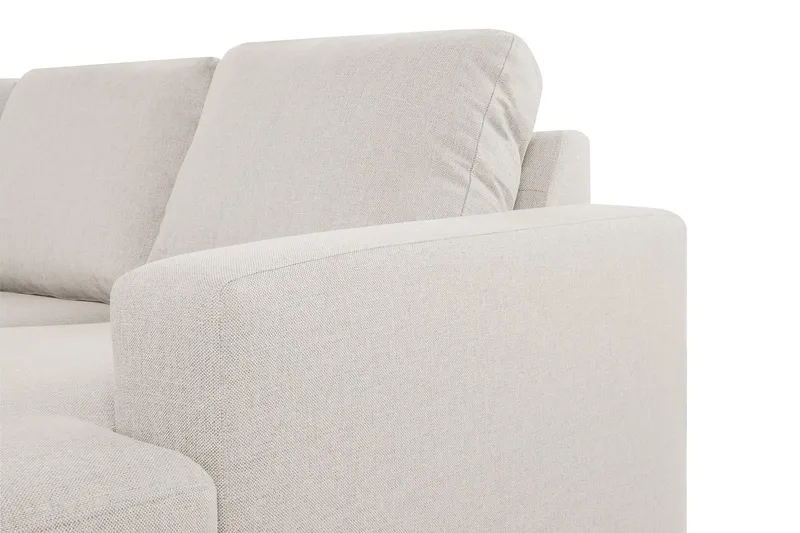 Crazy 6-seters Venstrevendt U-formet XX-Large Sofa med Divan og Sjeselong i Stoff - Beige - Møbler - Sofaer - U-sofa