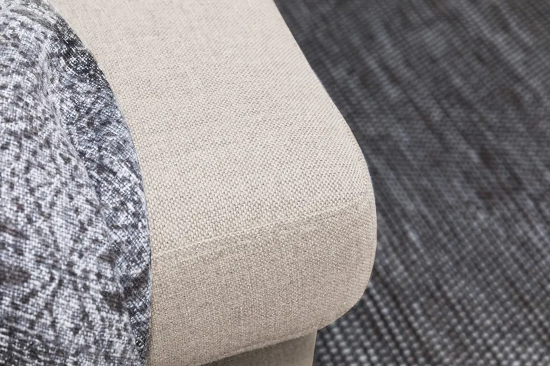 Crazy 6-seters Venstrevendt U-formet XX-Large Sofa med Divan og Sjeselong i Stoff - Beige - Møbler - Sofaer - U-sofa