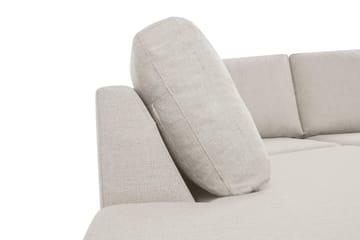 Crazy 6-seters Venstrevendt U-formet XX-Large Sofa med Divan og Sjeselong i Stoff - Beige - Møbler - Sofaer - U-sofa