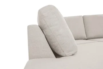 Crazy 6-seters Venstrevendt U-formet XX-Large Sofa med Divan og Sjeselong i Stoff - Beige - Møbler - Sofaer - U-sofa