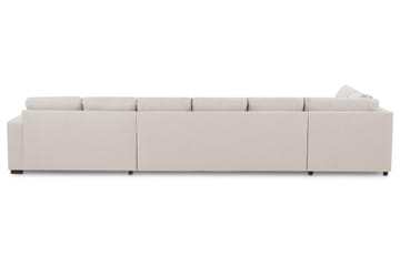 Crazy 6-seters Venstrevendt U-formet XX-Large Sofa med Divan og Sjeselong i Stoff - Beige - Møbler - Sofaer - U-sofa