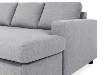 Crazy 6-seters Venstrevendt U-formet XX-Large Sofa med Divan og Sjeselong i Stoff - Grå - Møbler - Sofaer - U-sofa