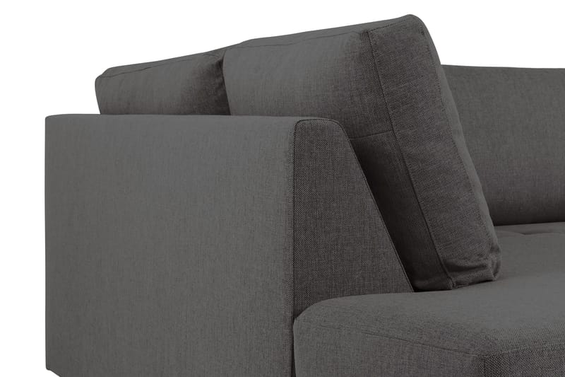 Crazy 6-seters Venstrevendt U-formet XX-Large Sofa med Divan og Sjeselong i Stoff - Mørk grå - Møbler - Sofaer - U-sofa
