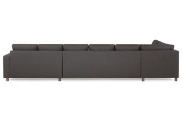 Crazy 6-seters Venstrevendt U-formet XX-Large Sofa med Divan og Sjeselong i Stoff - Mørk grå - Møbler - Sofaer - U-sofa