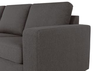 Crazy 6-seters Venstrevendt U-formet XX-Large Sofa med Divan og Sjeselong i Stoff - Mørk grå - Møbler - Sofaer - U-sofa