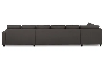 Crazy 6-seters Venstrevendt U-formet XX-Large Sofa med Divan og Sjeselong i Stoff - Mørk grå - Møbler - Sofaer - U-sofa