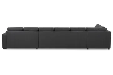Crazy 6-seters Venstrevendt U-formet XX-Large Sofa med Divan og Sjeselong i Stoff - Mørk grå - Møbler - Sofaer - U-sofa