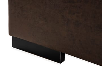 Cuba 5-seters Høyrevendt U-formet Sofa med Divan og Sjeselong i Kunstlær/Stoff inkl. Pynteputer - Brun / Beige - Møbler - Sofaer - U-sofa