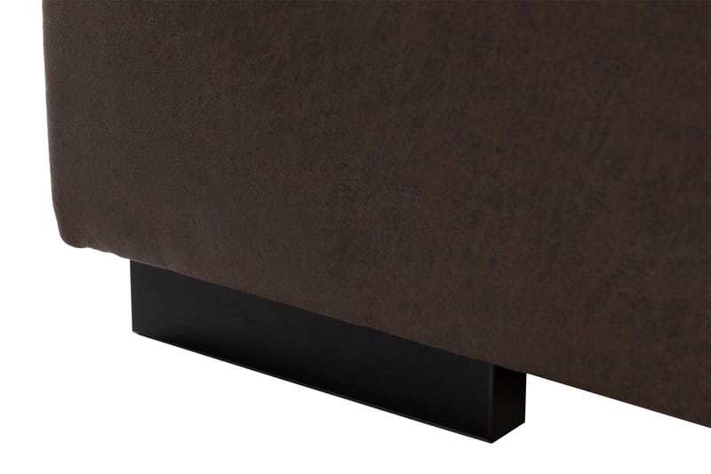 Cuba 5-seters Høyrevendt U-formet Sofa med Divan og Sjeselong i Manchester/Kunstlær - Brun / Beige - Møbler - Sofaer - U-sofa