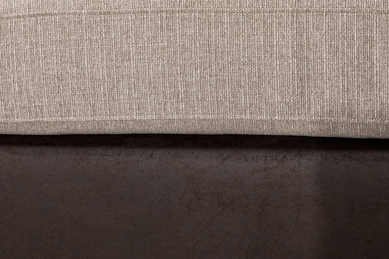 Cuba 5-seters Venstrevendt U-formet Large Sofa med Divan og Sjeselong i Kunstlær/Stoff - Brun / Beige - Møbler - Sofaer - U-sofa