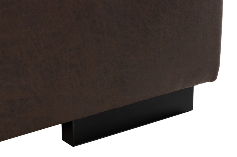 Cuba 5-seters Venstrevendt U-formet Sofa med Divan og Sjeselong i Manchester/Kunstlær - Brun / Beige - Møbler - Sofaer - U-sofa