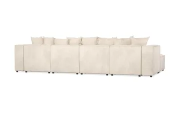 Cubo 5-seters U-formet Dyp Modulsofa med Divan og Sjeselong i Manchester - Beige - Møbler - Sofaer - U-sofa