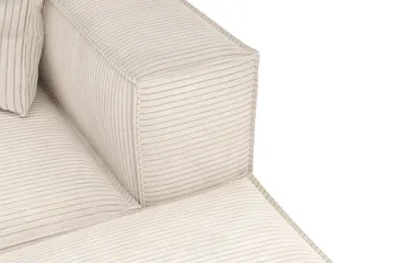 Cubo 5-seters U-formet Dyp Modulsofa med Divan og Sjeselong i Manchester - Beige - Møbler - Sofaer - U-sofa