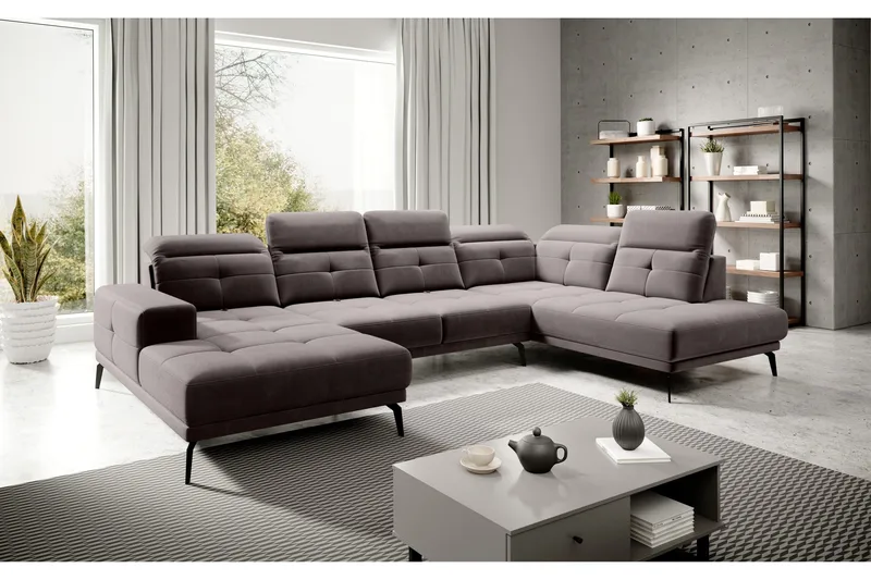 Devender Sofa m. Divan og Sjeselong, Beige