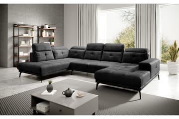 Devender Sofa m. Divan og Sjeselong - Lysegrå - Møbler - Sofaer - U-sofa