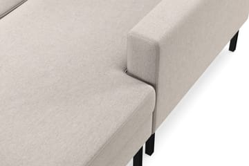 Frillestad 5-seters Venstrevendt U-formet Sofa med Divan og Sjeselong i Stoff - Beige - Møbler - Sofaer - U-sofa