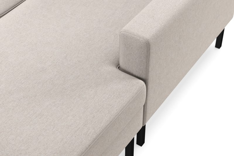 Frillestad 5-seters Venstrevendt U-formet Sofa med Divan og Sjeselong i Stoff - Beige - Møbler - Sofaer - U-sofa