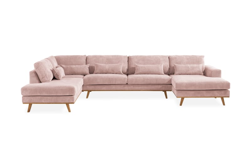 U-sofa Haga - 4 seters sofa med divan - U-sofa