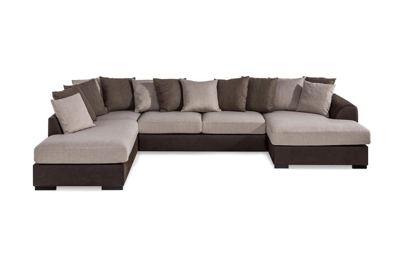 U-Sofa Havanna Divan Højre inkl. Konvoluttputer - 4 seters sofa med divan - U-sofa