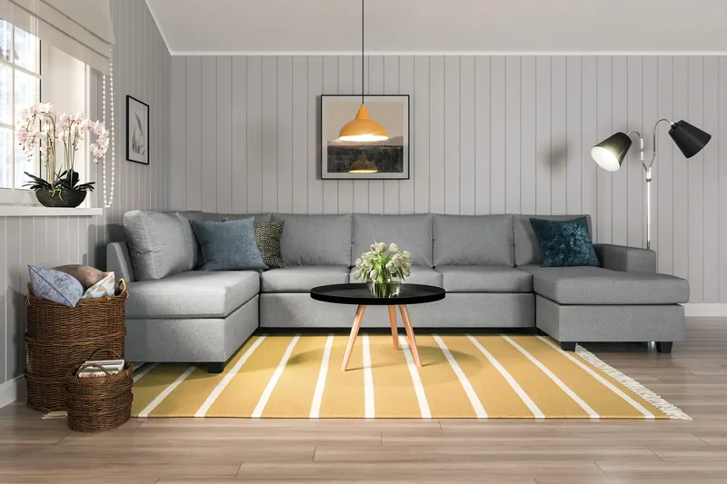 Houston U-sofa Large med divan høyre - Møbler - Sofaer - U-sofa