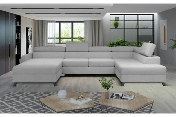 Josette U-sofa med Divan Venstre - Beige - Møbler - Sofaer - U-sofa