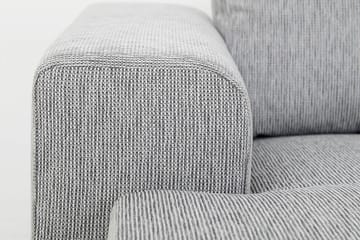 Link 4-seters Høyrevendt U-formet Sofa med Divan og Sjeselong i Stoff - Lys grå - Møbler - Sofaer - U-sofa