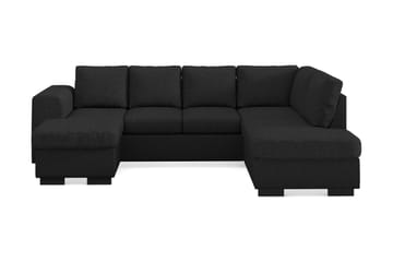 Link 4-seters Høyrevendt U-formet Sofa med Divan og Sjeselong i Stoff