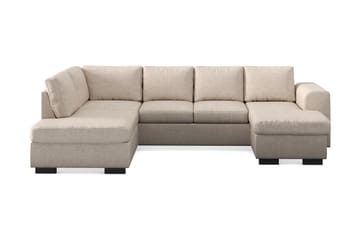 Link 4-seters Venstrevendt U-formet Large Sofa med Divan og Sjeselong i Stoff