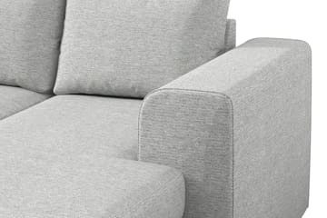 Link 4-seters Venstrevendt U-formet Large Sofa med Divan og Sjeselong i Stoff - Lys grå - Møbler - Sofaer - U-sofa