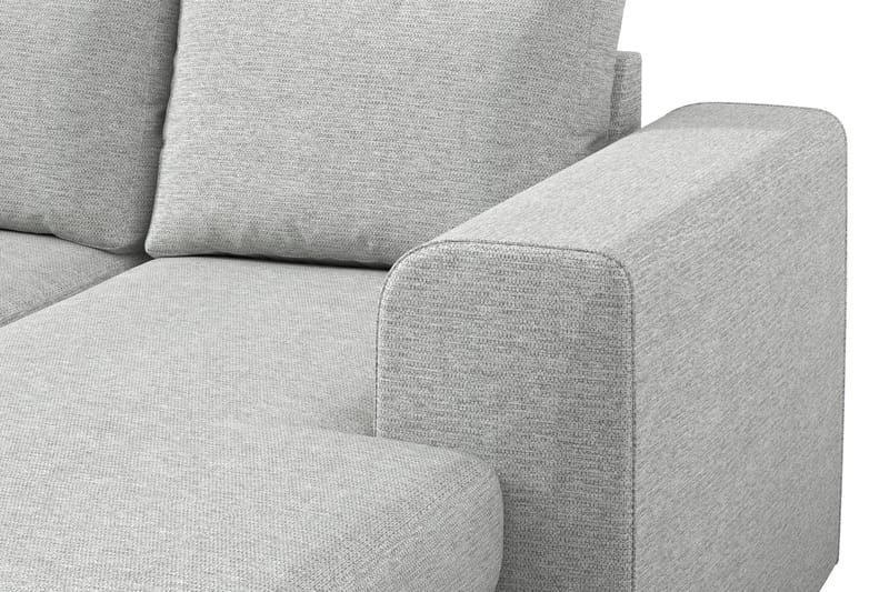 Link 4-seters Venstrevendt U-formet Large Sofa med Divan og Sjeselong i Stoff - Lys grå - Møbler - Sofaer - U-sofa
