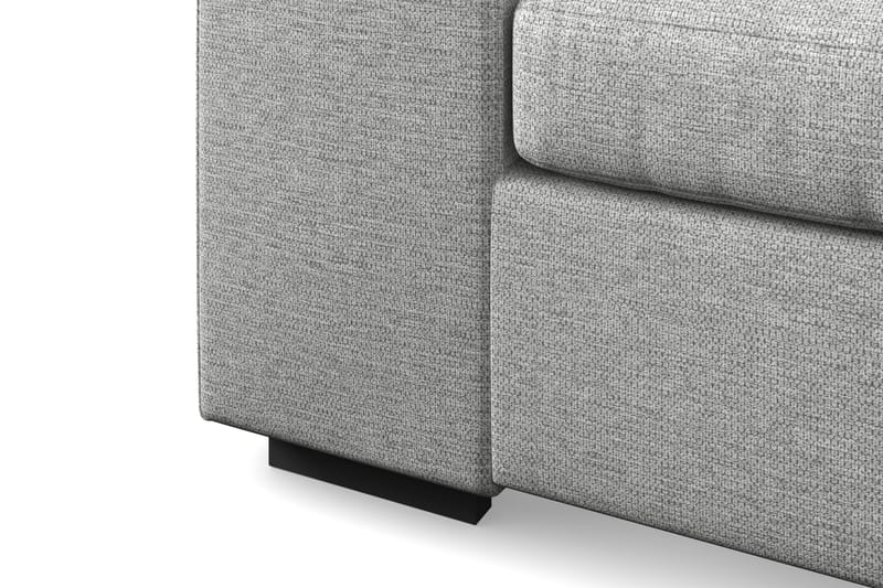 Link 4-seters Venstrevendt U-formet Large Sofa med Divan og Sjeselong i Stoff - Lys grå - Møbler - Sofaer - U-sofa