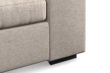 Link 4-seters Venstrevendt U-formet Sofa med Divan og Sjeselong i Stoff - Beige - Møbler - Sofaer - U-sofa