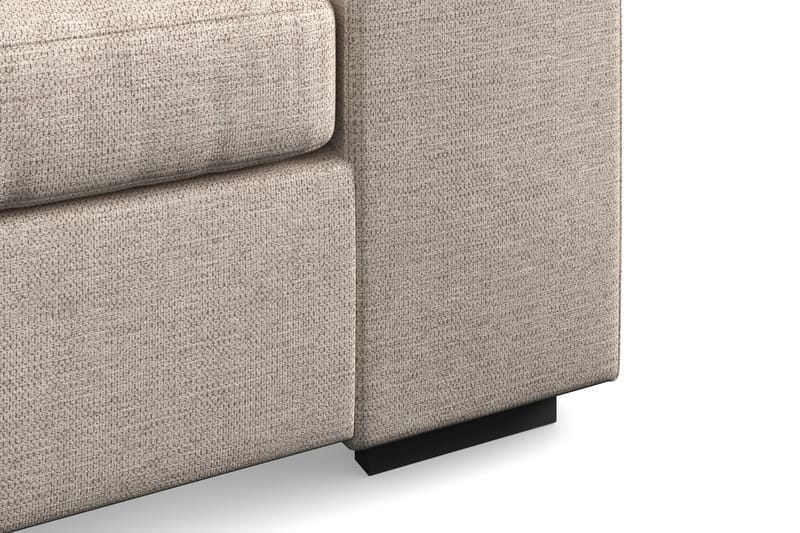 Link 4-seters Venstrevendt U-formet Sofa med Divan og Sjeselong i Stoff - Beige - Møbler - Sofaer - U-sofa