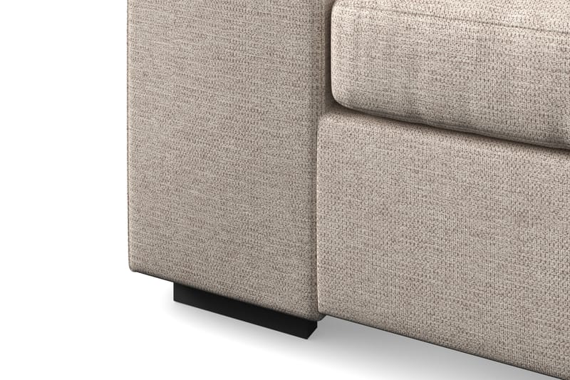 Link 4-seters Venstrevendt U-formet X-Large Sofa med Divan og Sjeselong i Stoff - Beige - Møbler - Sofaer - U-sofa