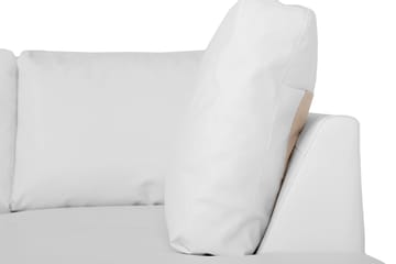 Link 5-seters Høyrevendt U-formet X-Large Sofa med Divan og Sjeselong i Stoff - Hvit - Møbler - Sofaer - U-sofa
