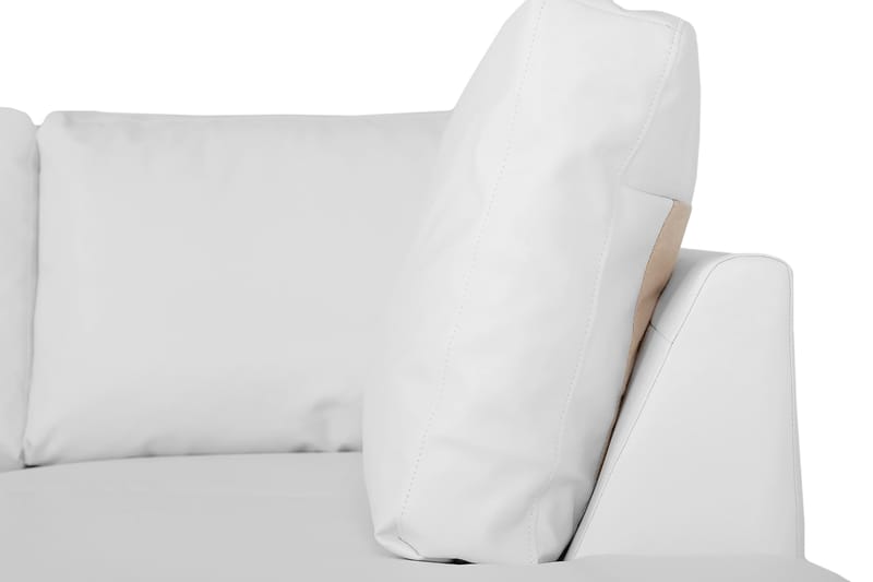 Link 5-seters Høyrevendt U-formet X-Large Sofa med Divan og Sjeselong i Stoff - Hvit - Møbler - Sofaer - U-sofa