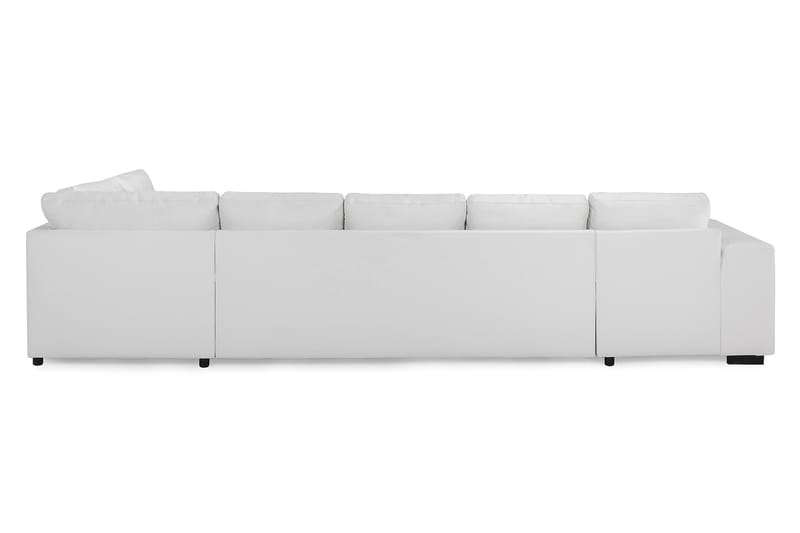 Link 5-seters Høyrevendt U-formet XX-Large Sofa med Divan og Sjeselong i Stoff - Hvit - Møbler - Sofaer - U-sofa