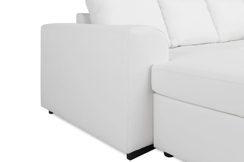 Link 5-seters Høyrevendt U-formet XX-Large Sofa med Divan og Sjeselong i Stoff - Hvit - Møbler - Sofaer - U-sofa