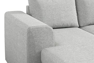 Link 5-seters Høyrevendt U-formet XX-Large Sofa med Divan og Sjeselong i Stoff - Lys grå - Møbler - Sofaer - U-sofa