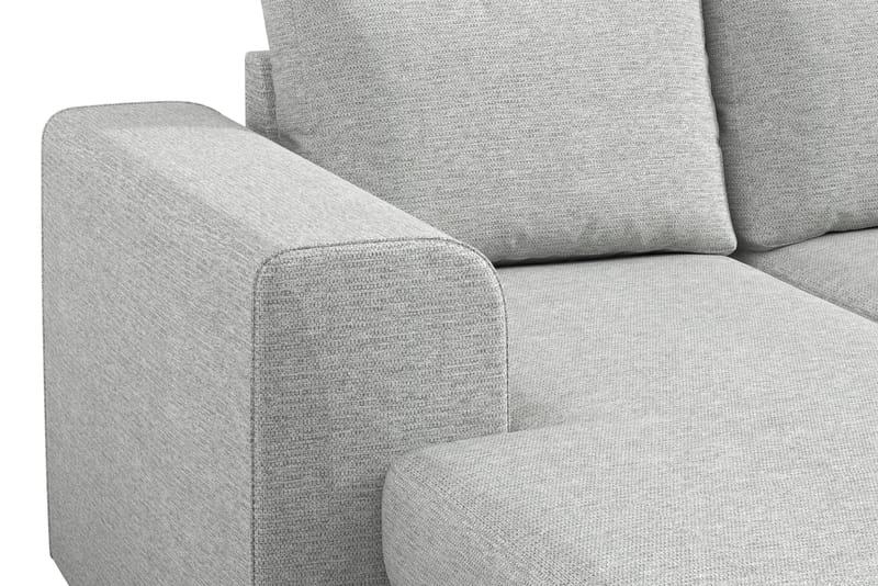 Link 5-seters Høyrevendt U-formet XX-Large Sofa med Divan og Sjeselong i Stoff - Lys grå - Møbler - Sofaer - U-sofa