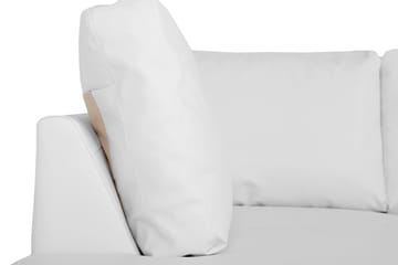 Link 5-seters Venstrevendt U-formet X-Large Sofa med Divan og Sjeselong i Stoff - Hvit - Møbler - Sofaer - U-sofa