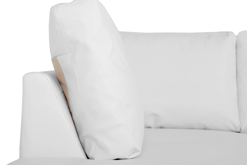 Link 5-seters Venstrevendt U-formet X-Large Sofa med Divan og Sjeselong i Stoff - Hvit - Møbler - Sofaer - U-sofa