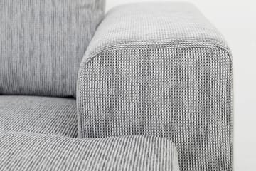 Link 5-seters Venstrevendt U-formet X-Large Sofa med Divan og Sjeselong i Stoff - Lys grå - Møbler - Sofaer - U-sofa
