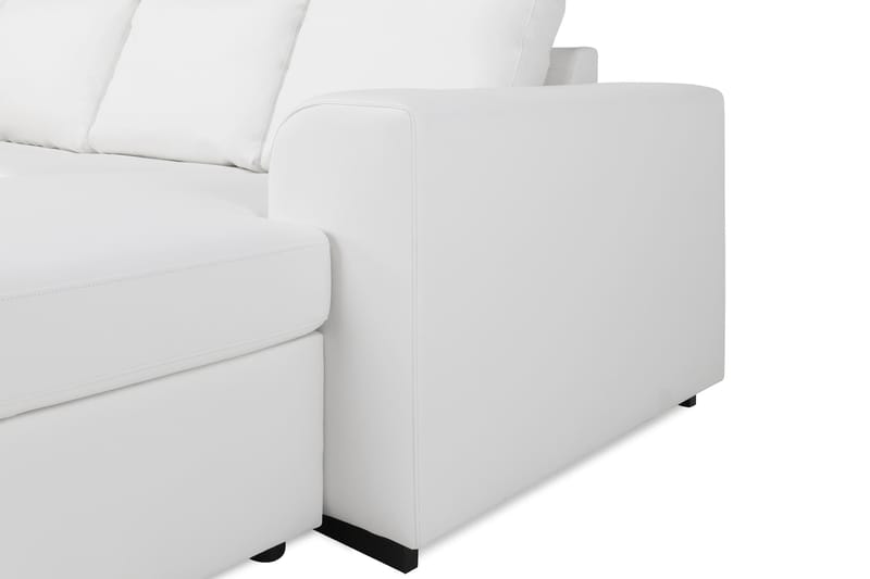 Link 5-seters Venstrevendt U-formet XX-Large Sofa med Divan og Sjeselong i Stoff - Hvit - Møbler - Sofaer - U-sofa
